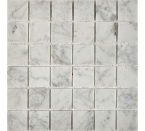 Каменная мозаика Pixmosaic Bianco carrara PIX238 30,5x30,5 см