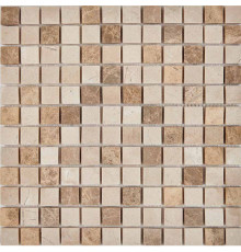 Каменная мозаика Pixmosaic Emperador Light, Crema Nova PIX276 30,5x30,5 см