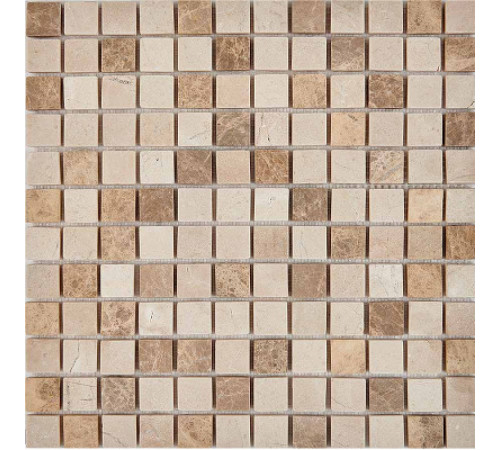 Каменная мозаика Pixmosaic Emperador Light, Crema Nova PIX276 30,5x30,5 см