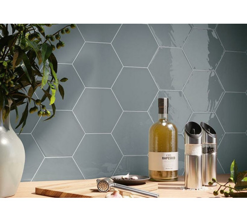 Керамическая плитка Cifre Kane Hexagon Grey 16х18 см