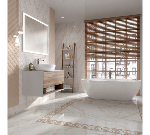 Керамогранит Kerama Marazzi Карелли бежевый светлый лаппатированный SG642602R 60х60 см