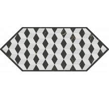 Керамический декор Kerama Marazzi Келуш 4 черно-белый HGD/A483/35006 14х34 см