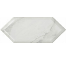 Керамическая плитка Kerama Marazzi Келуш грань белый глянцевый 35009 настенная 14х34 см