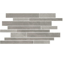 Керамический декор Kerama Marazzi Ламелла серый мозаичный SBM010\SG4584 25х50,2 см