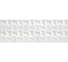 Керамическая плитка Gracia Ceramica Lauretta white белый 04 настенная 30x90 см