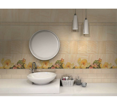 Керамический бордюр Kerama Marazzi Летний сад багет беж BLB018 20х5 см