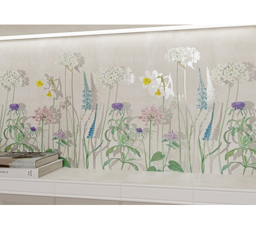 Керамическая плитка Gracia Ceramica Liberty серая 01 настенная 25x60 см