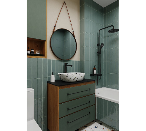 Керамическая плитка Decocer Liguria Green С0005598 настенная 7,5х30 см