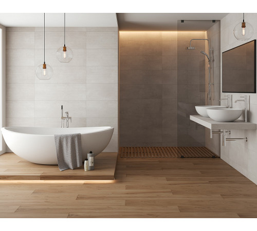 Керамическая плитка Eurotile Limerence рельеф 122 LCS1GY настенная 29,5х89,5 см