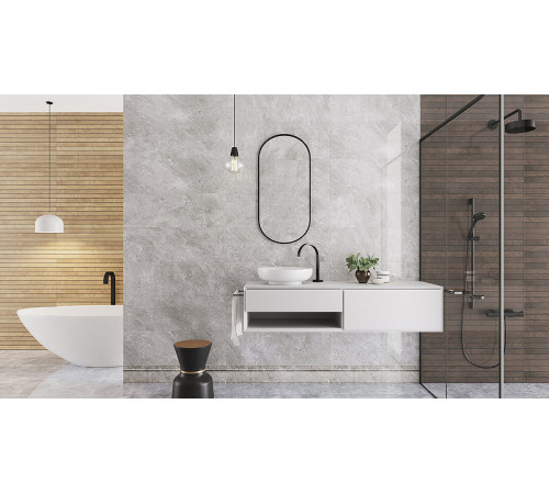 Керамическая плитка Eurotile Liston темная 148 LNR2BR настенная 29,5х89,5 см