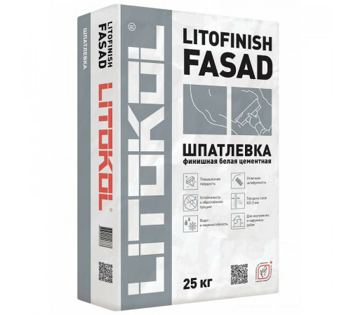 Шпатлевка Litokol Litofinish Fasad L0404370002 25 кг