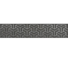 Керамический бордюр Kerama Marazzi Ломбардиа антрацит AD\D569\6400 5,4х25 см