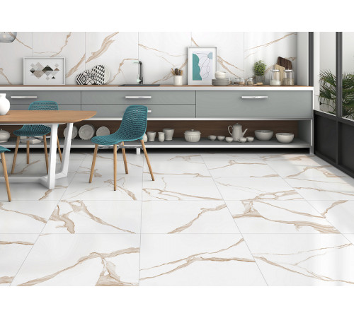 Керамогранит GlobalTile Majestic GT Белый GT120600303MR 60х120 см