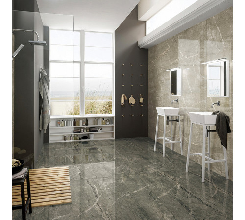 Керамогранит Bode ceramica Marble Porcelain Thin Breccia marengo POL 5696 60х120 см