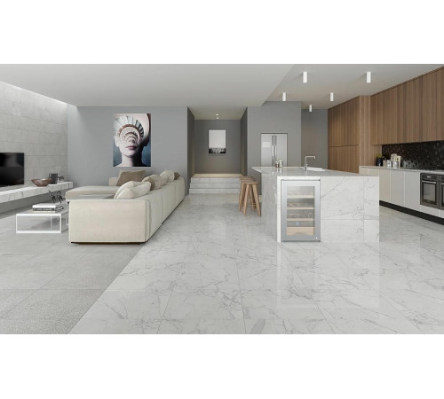 Керамогранит Kerranova Marble Trend Carrara K-1000/MR 60х60 см