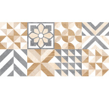 Керамическая плитка GlobalTile Marmaris GT Белый пэчворк GT129VG настенная 25х50 см
