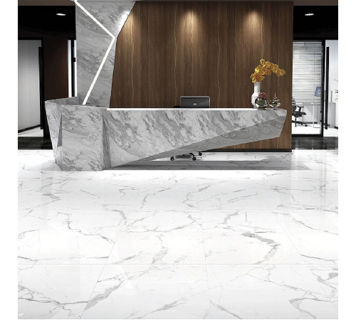 Керамогранит Art&Natura Ceramica Marmo Calacata Vagli Super White Glossy 60х120 см