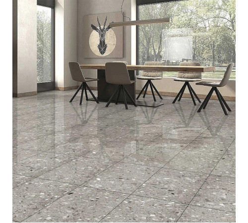 Керамогранит Art&Natura Ceramica Marmo River Mosaic Grey Glossy 60х120 см