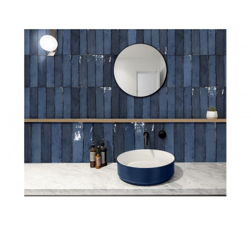 Керамическая плитка Monopole Ceramica Martinica Blue настенная 7,5x30 см