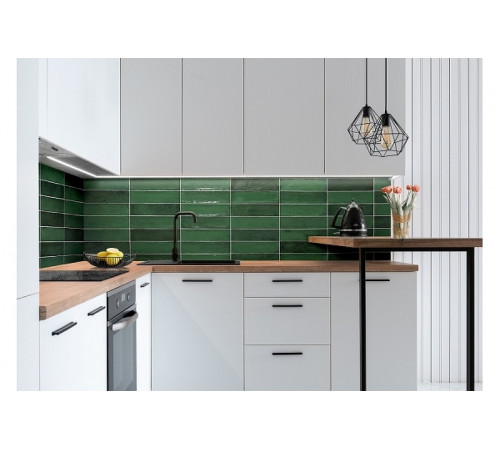 Керамическая плитка Monopole Ceramica Martinica Green настенная 7,5x30 см