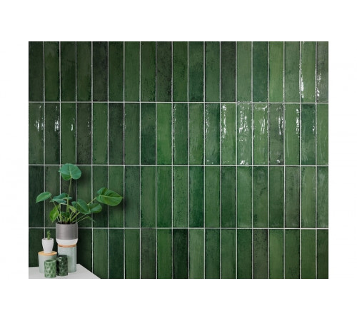 Керамическая плитка Monopole Ceramica Martinica Green настенная 7,5x30 см