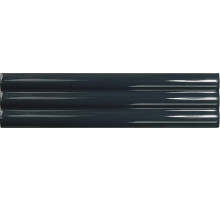 Керамическая плитка DNA Tiles Match Curved Midnight Blue Gloss настенная 6,25х25 см