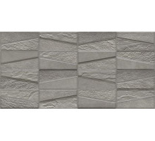 Керамический декор Ibero Materika Tektonia Dark Grey ПП-00011851 31,6х63,5 см