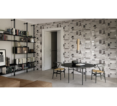 Керамическая плитка Fap Ceramiche Milano Mood Tropical Bianco e Nero fQDG Ret 50x120 см