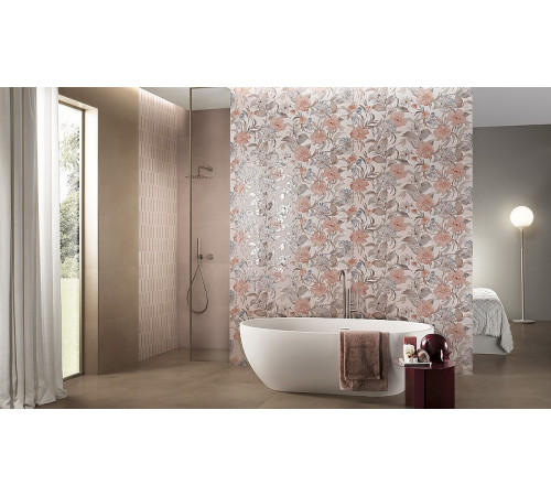 Керамическая плитка Fap Ceramiche Milano Mood Flower Cipria RT fQDD настенная 50x120 см