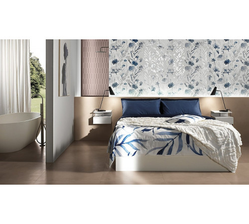 Керамическая плитка Fap Ceramiche Milano Mood Flower Blu fQDC Ret 50x120 см