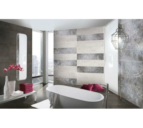 Керамический бордюр Ceramiche Brennero Mineral List. Stars Silver 3,8х60 см