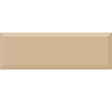 Керамическая плитка Absolut Keramika Monocolor Biselado Brillo Beige настенная 10х30 см