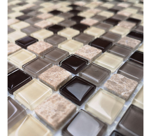 Мозаика Caramelle mosaic Naturelle 4 мм Island 30,5x30,5 см