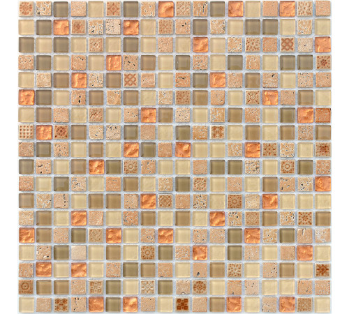 Мозаика Caramelle mosaic Naturelle 4 мм Cozumel 30,5x30,5 см