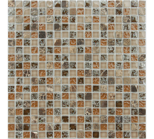 Мозаика Caramelle mosaic Naturelle 8 мм Klondike 30,5x30,5 см