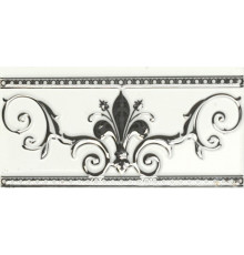 Керамический бордюр Ape Noblesse Cenefa Noblesse Blanco Silver S001224 10x20 см