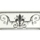 Керамический бордюр Ape Noblesse Cenefa Noblesse Blanco Silver S001224 10x20 см