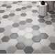 Керамическая мозаика StarMosaic Non-Slip Hexagon Small Grey Mix Antislip. JMT55221 28,2x32,5 см