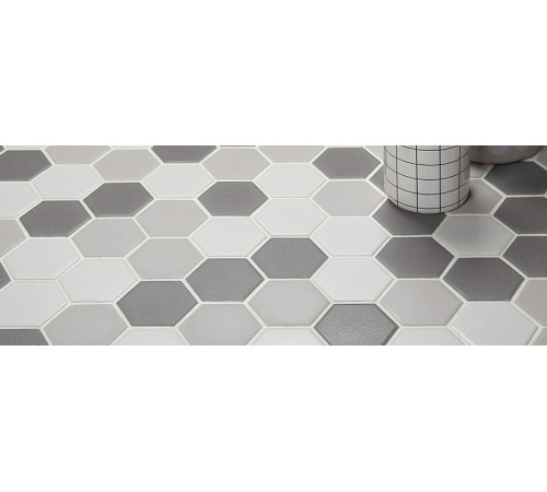 Керамическая мозаика StarMosaic Non-Slip Hexagon Big White Antislip JFQ51011 25,6x29,5 см