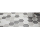 Керамическая мозаика StarMosaic Non-Slip Hexagon Big White Antislip JFQ51011 25,6x29,5 см