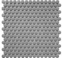 Керамическая мозаика StarMosaic Non-Slip Hexagon Penny Round Dark Grey Antislip JNK82021 30,9x31,5 см