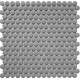 Керамическая мозаика StarMosaic Non-Slip Hexagon Penny Round Dark Grey Antislip JNK82021 30,9x31,5 см