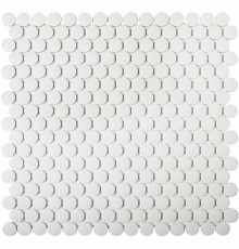 Керамическая мозаика StarMosaic Non-Slip Hexagon Penny Round White Antislip JNK81011 30,9x31,5 см