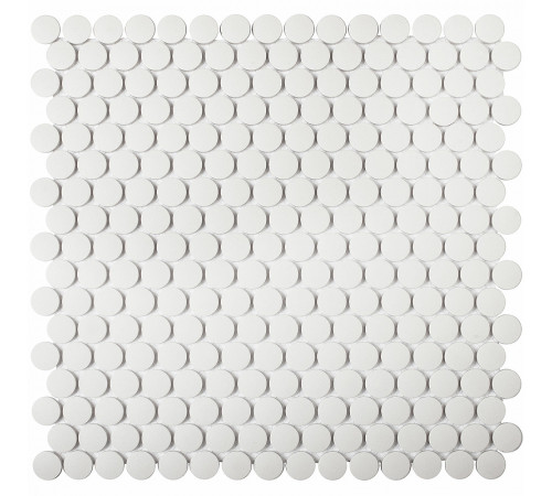 Керамическая мозаика StarMosaic Non-Slip Hexagon Penny Round White Antislip JNK81011 30,9x31,5 см