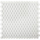 Керамическая мозаика StarMosaic Non-Slip Hexagon Penny Round White Antislip JNK81011 30,9x31,5 см