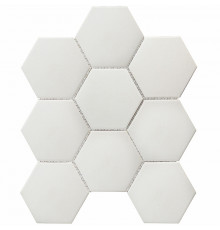 Керамическая мозаика StarMosaic Non-Slip Hexagon Big White Antislip JFQ51011 25,6x29,5 см