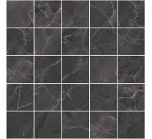 Керамический декор Laparet Olimpus мозаичный чёрный MM34038 25х25 см