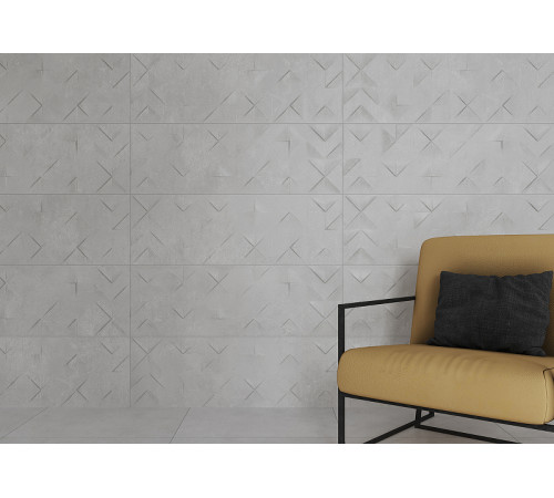 Керамическая плитка Gracia Ceramica Origami grey 02 010100001307 настенная 30x90 см