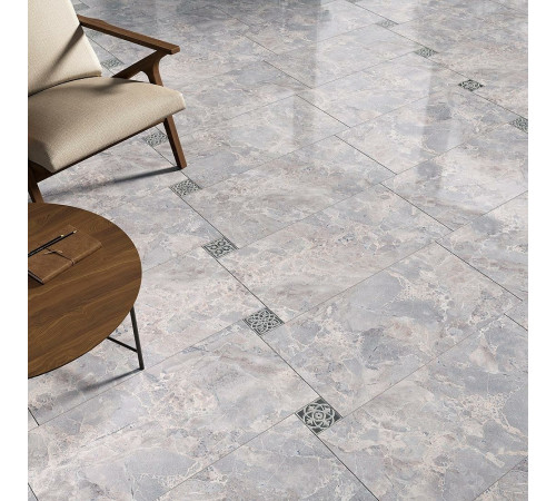 Керамогранит Kerama Marazzi Парнас серый лапп. SG809602R 40х80 см