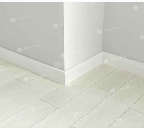 Плинтус Alpine Floor Parquet Light SK 13-0 Белый 2200х80х12,5 мм